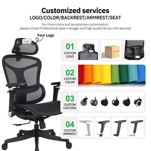 <span class=keywords><strong>Silla</strong></span> de Oficina Ergonómica de Última Generación con Reposapiés, <span class=keywords><strong>Silla</strong></span> Ejecutiva de Tela Reclinable - Product Image 3