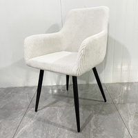 Chaise de salle à manger convertible et portable en suède, style nordique, luxe léger, contemporaine, écologique, pour mobilier d'appartement