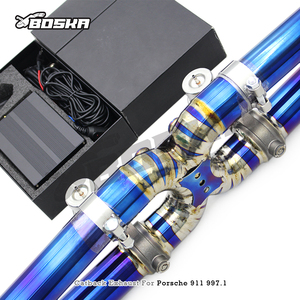 Système d'échappement Catback avec système de soupapes pour PORSCHE 911 997.1/997.2 Carrera 4S 3.6L3.8L 2004-2012 Boska, tuyau d'échappement en titane, silencieux - Product Image 4