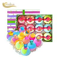 Bombe de bain pour bébé avec jouet surprise effervescent et bulles arc-en-ciel, marque privée Playfizz, animaux de l'Himalaya