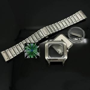 Boîtier de montre en acier 316L noir, argent, or rose de 38 mm, cadran de 27 mm - Pièces de réparation/modification pour mouvements automatiques <span class=keywords><strong>Seiko</strong></span> NH35/36 - Product Image 5