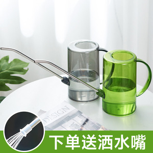 บัวรดน้ำพลาสติกใสขนาด 1000 มล. ปากยาวสำหรับทำสวนที่บ้าน - Product Image 2