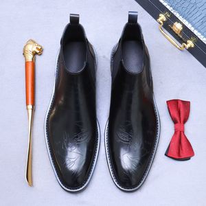 Zapatos de Baile Sociales para Hombre de Otoño con Cordones y Punta Cuadrada de Cuero Genuino de Alta Calidad - Product Image 3
