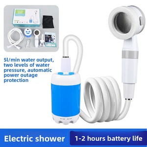 Bomba <span class=keywords><strong>de</strong></span> agua recargable portátil para ducha móvil inalámbrica al aire libre para acampar, sitios <span class=keywords><strong>de</strong></span> construcción, <span class=keywords><strong>baños</strong></span> <span class=keywords><strong>de</strong></span> dormitorio, uso <span class=keywords><strong>de</strong></span> baño - Product Image 6
