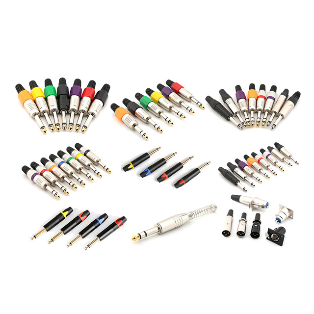 High-Quality High-Efficiency Mini Jacks Connectors RCA Cable Connectors Gold-Plated Metal Audio Accessories for Amplifier Cables