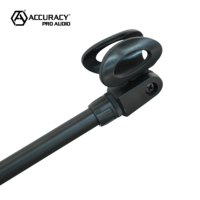 Support de microphone professionnel robuste réglable Accuracy Pro Audio MS145 avec base trépied