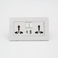 Enchufe de Pared Industrial con Clavija Europea de 250V, 1 Salida, Alta Calidad, Precio de Fábrica al por Mayor para Uso Doméstico y Comercial, Productos Eléctricos