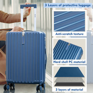 Chaud populaire meilleure vente 20 pouces taille coque dure roues silencieuses verrouillage fermeture éclair <span class=keywords><strong>voyage</strong></span> affaires chariot bagage sac boîte <span class=keywords><strong>valise</strong></span> - Product Image 6