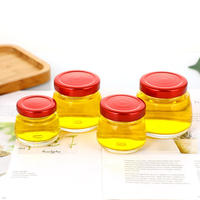Pot en verre résistant à la chaleur vide de 30ml, 50ml, 75ml, 120ml, 150ml, 200ml pour dessert, gelée, confiture, caviar, miel avec bouchon à vis