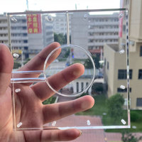 Plaque de canal de flux en acrylique PC personnalisée, usinée CNC, pour laboratoire médical