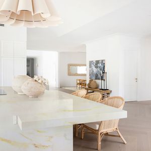 Goldtop OEM/ODM Modern Polished Transparent Golden Cloud Onyx <b>Marble</b> Natural Stone Big Slab for Vanity Countertop - Product Image 6