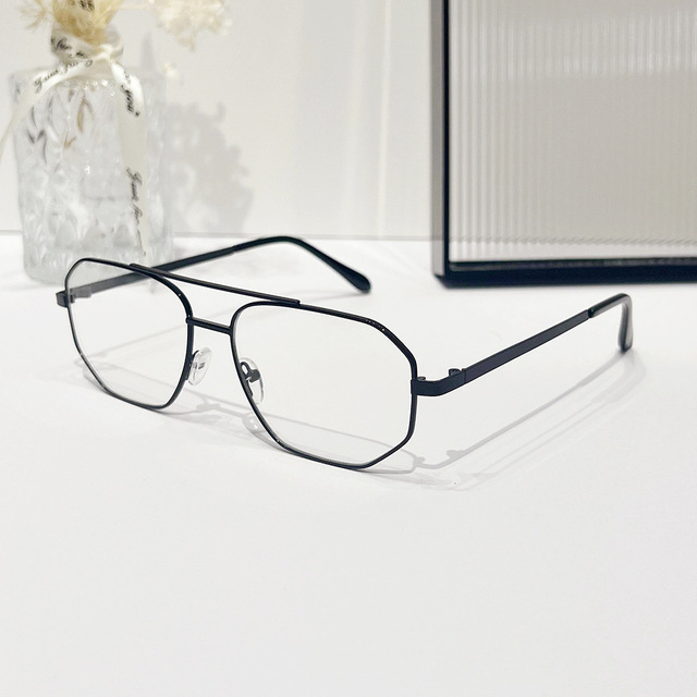 Factory Wholesale Metal Optical Frame Eyeglasses Vintage Square Anti Blue Light Blocking Computer Glasses Frames