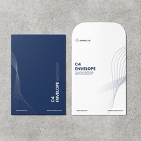 Sobres de Papel Kraft Impresos Personalizados para Envíos Comerciales, Almacenamiento de Documentos de Oficina, Sobre de Envío con Sello Autoadhesivo