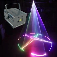 Lumière laser disco anime RGB à motif couleur pleine 2W avec contrôle DMX512, refroidissement par air, gradation pour fête et mariage