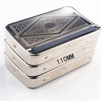 Plateau à rouler les cigarettes semi-automatique de style américain, type boîte, 110 mm, portable, en métal, pour le roulement manuel, pour l'approvisionnement transfrontalier