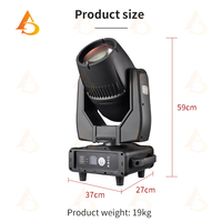 Lampu Beam Moving Head 380W Tahan Air IP65, Mini Sharp Beam untuk Panggung Luar Ruangan, Konser, DJ, Disko, Pesta, Acara, dan Pertunjukan