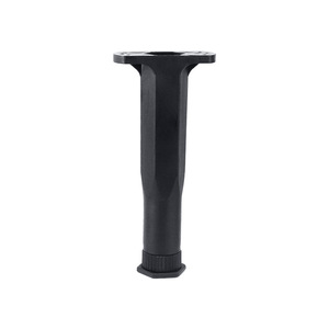 Furniture <b>Leg</b> Plastic <b>Adjustable</b> Telescopic Black Heavy Duty <b>Table</b> Support - Product Image 1