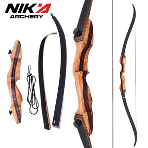 <span class=keywords><strong>Arc</strong></span> à poulies en bois Nika Archery 20-60 LBS pour chasseurs, tir en plein air, <span class=keywords><strong>chasse</strong></span>, 62-64 pouces, <span class=keywords><strong>arc</strong></span> recurve démontable - Product Image 1