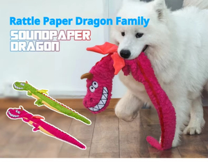Large Dragon Dog Chew <b>Toy</b> IQ Treat Training Crinkle Paper Sound <b>Interactive</b> Plush Anxiety Relief Chew Chew <b>for</b> <b>Pets</b> - Product Image 2