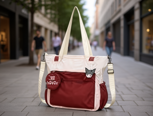 Bolso de hombro Oxford impermeable con cierre de cremallera para mujer, para todas las estaciones - Product Image 2