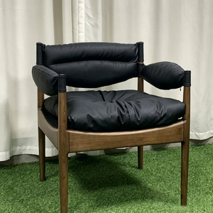 Fauteuil à bascule traditionnel de luxe <span class=keywords><strong>Letao</strong></span> Tao en cuir ciré, rembourré et recouvert de tissu, surdimensionné et confortable, pour la maison - Product Image 1