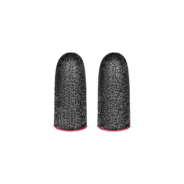 Mobile Game Finger Sleeves Anti Sweat Silver Fiber Sensitive Touch for IOS Android PUBG Silver Fiber 18 Stitch Dense Weave