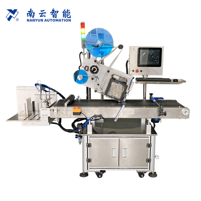 NY-834C Online Food Label Sticker Printing Labeling Machine for Flat Carton Paper Box Bag Pouch with Suction Paging Function