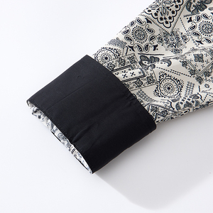 Chemise décontractée pour homme en popeline de luxe léger, 100 % coton, imprimée numériquement, écologique, collection saisonnière et cadeau d'automne - Product Image 4