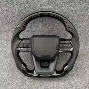 พวงมาลัยหนังคา<span class=keywords><strong>ร์</strong></span>บอนไฟเบอ<span class=keywords><strong>ร์</strong></span>ดัดแปลงสำหรับรถแข่ง Toyota Corolla LC300 Hilux Fortuner Land Cruise GR - Product Image 3