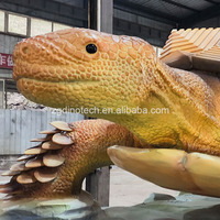 Modèle interactif d'animal animatronique de la légende chinoise ou tortue mythique robotique pour parc aquatique comme attraction de divertissement