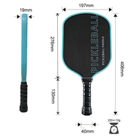 Raquette de pickleball en fibre de carbone OEM, durable, de haute qualité, noyau en nid d'abeille, approuvée USAPA, légère, pour entraînement avancé