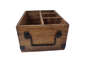 Portaposate in legno marrone - Product Image 4