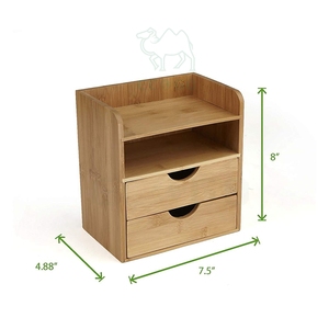 อุปกรณ์จัดระเบียบลิ้นชักไม้ไผ่แบบพรีเมียม - Product Image 2