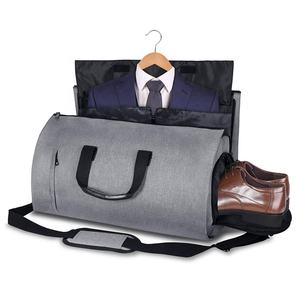 Customised <strong>Duffel</strong> Bags Gym Duffle <strong>Coat</strong> <strong>Men</strong> Bag With Shoe Compartment Large Capacity Gray Foldable Fabric Travel Bags for Clothes - Product Image 3