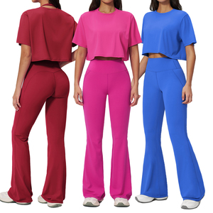 Fitness Clothing Woman Yoga Gym Activewear Set Quick Dry Breathable 2 Piece Gym Fitness Sets for Women