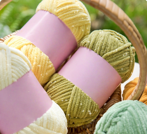 Top Fashion Sparkle Chenille Chunky Fancy Metallic Hilo de tejer a mano para ganchillo - Product Image 4