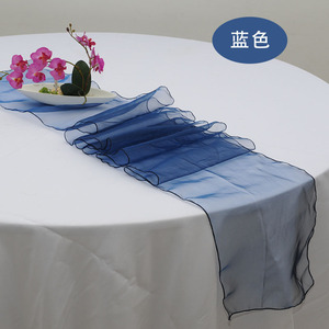 Chemins <span class=keywords><strong>de</strong></span> <span class=keywords><strong>table</strong></span> en <span class=keywords><strong>organza</strong></span> 12 "X 108" pour réception <span class=keywords><strong>de</strong></span> mariage ou décoration <span class=keywords><strong>de</strong></span> fête - Product Image 3