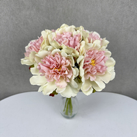 Pabrik NINI Grosir Payung Gantung Cina Bunga Buatan Berkualitas Tinggi 6 Bunga Peony Imperial Dekorasi Pernikahan