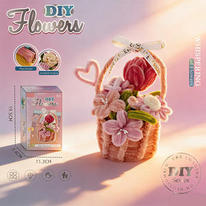 Panier de jouets DIY en élastiques à modeler, motif <span class=keywords><strong>tulipe</strong></span> effet toucher réel, pour décoration maison et fêtes, vente en gros - Product Image 5