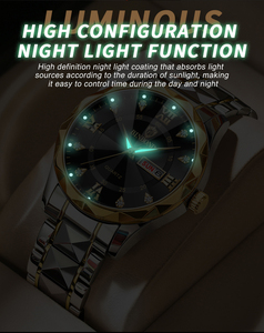 Montre de mode populaire Binbond 2521 à quartz, étanche, avec fonction lumineuse, pour homme, date, en acier inoxydable, bracelet - Product Image 3