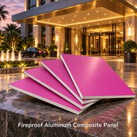 Panneau composite en aluminium ignifuge 4x8 pieds, finition bronze brossé, ACP pour revêtement de hall d'ascenseur