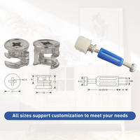 Connecteur excentrique 3-en-1 Mini Fix en zinc pour meubles et armoires – Vis de verrouillage à came