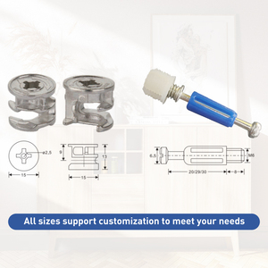 Kết nối phù hợp kẽm phần cứng Mini sửa chữa <span class=keywords><strong>3</strong></span> trong <span class=keywords><strong>1</strong></span> chốt khóa Bolt đồ nội thất kết nối Tủ Lập Dị cam khóa vít - Product Image 4
