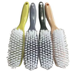 Brosse à linge simple, brosse à chaussures, poils en nylon, manche allongé, outil de nettoyage multicolores pour chaussures - Product Image 2