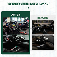Kit de garnitures intérieures en fibre de carbone sèche style OEM, accessoires de décoration intérieure pour Ferrari 812, accessoires de voiture