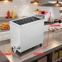 Nouvelle machine à frire les hot-dogs électriques professionnelle pour hot-dogs au fromage 220V