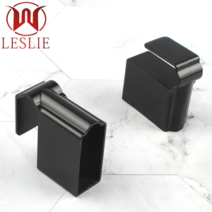 12*30mm Square Zinc Alloy Black Detachable Closet Hardware Support <strong>Clothes</strong> Tube Holder Hanger Pipe <strong>Corner</strong> Wardrobe Hanging <strong>Rails</strong> - Product Image 3
