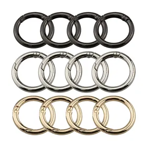 Fabbricazione all'ingrosso anello a molla in lega di alta qualità anello per cancello portachiavi in metallo O Ring per borse