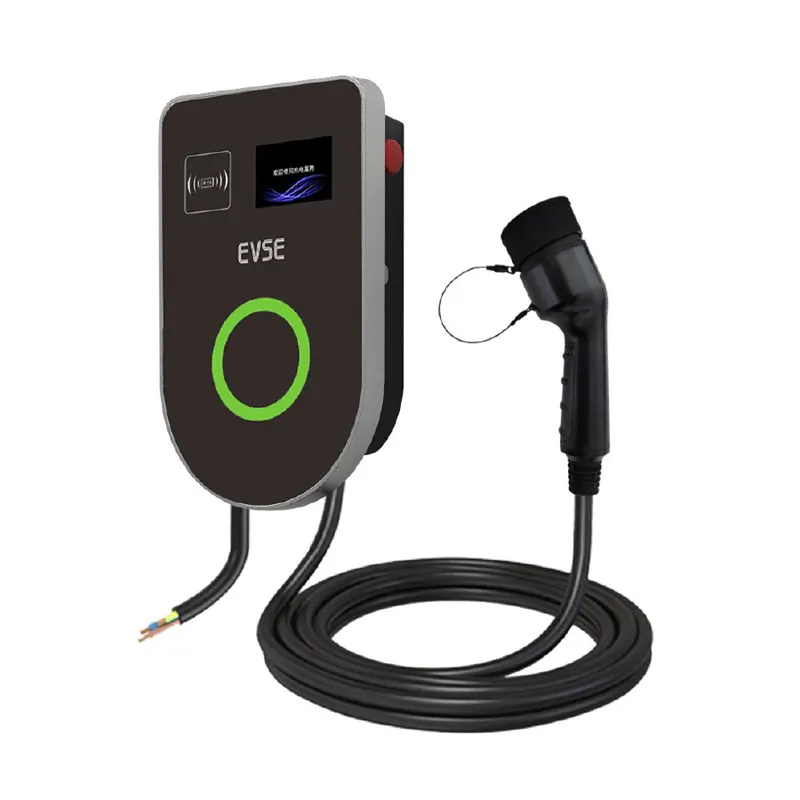 Ac Electric Car Ev Charger With Screen Wifi App Wall-mounted Charging Stations 22kw Ocpp Ev Charger