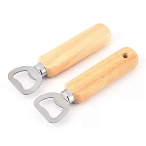 Abridor de Botellas Portátil con Mango de Madera, Sostenible, con Componentes de Acero Inoxidable, para Uso en el Hogar, Cocina o Bar, Personalizable - Product Image 1